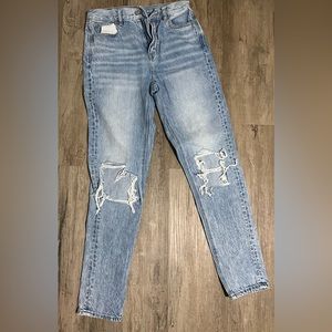 American Eagle Distressed Mom Jeans